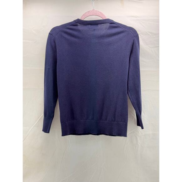 Crown & Ivy women’s medium navy button up sweater - Picture 5 of 7